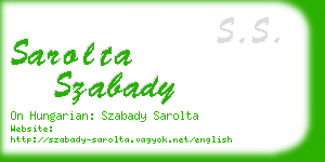 sarolta szabady business card